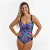 FUNKITA - Ladies Swimsuit Ruched One Piece Peacock Paradise