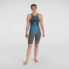 Speedo - Womens Lazer Valor Openback Kneeshin Grey/Blue