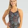 Dolfin - Womens Uglies Revibe Star Light Low X-Back One Piece Swimsuit