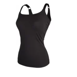 FUNKITA - Ladies Scoop Neck Tankini Top Still Black Cup Size B-D