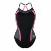 Michael Phelps - Womens Kuta Swimsuit Black & Bright Pink
