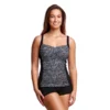 FUNKITA - Ladies Ruched Tankini Top Black Widow