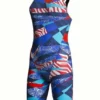 TYR - Womens Racesuit Avictor Prelude Open Back Red/White/Blue