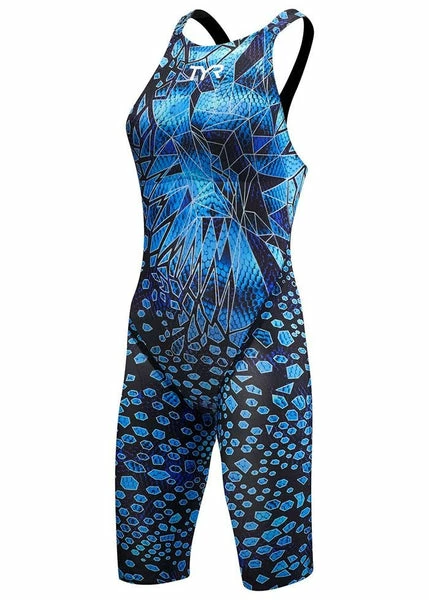 TYR - Womens Racesuit Avictor Venom Open Back Black/Blue