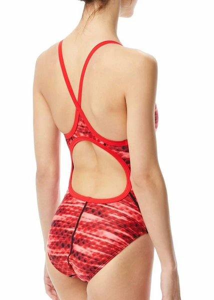 TYR - Womens Swimsuit Castaway Diamondfit Red - Image 2
