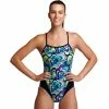 FUNKITA - Ladies Swimsuit Single Strap One Piece Gelat OMG