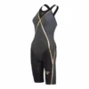 Michael Phelps - Womens Racesuit Open Back Matrix Black/Dark Grey