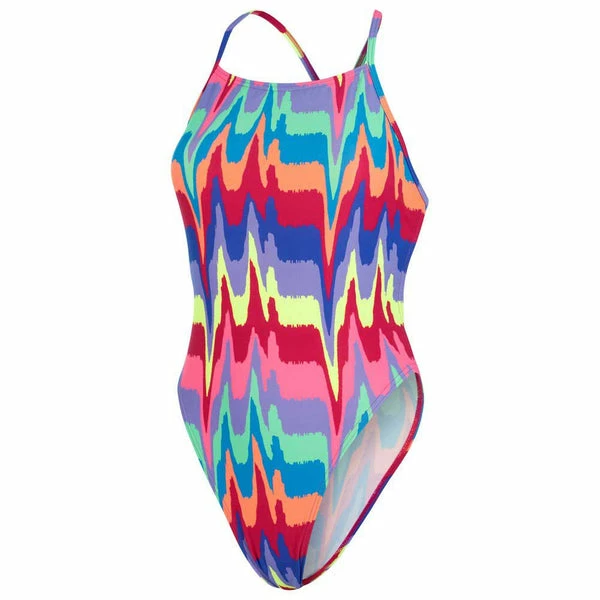 Speedo - Women's swimsuit Allover T-Back 1 Piece Rainbow Wave - Image 4